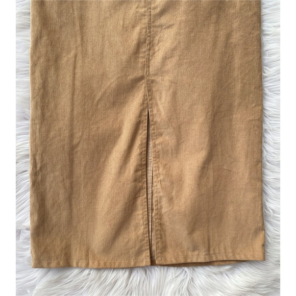 NWT Kirious Tan Corduroy Maxi Skirt - Picture 4 of 6